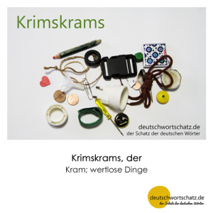Krimskrams - Wortschatz Deutsch Bilder